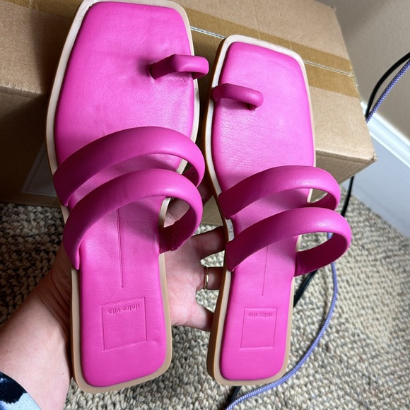 NWOT • Dolce Vita • Nixia 🩷 Magenta Stella • Size 8 • Cozy, flat slides! 😍 - Picture 12 of 12